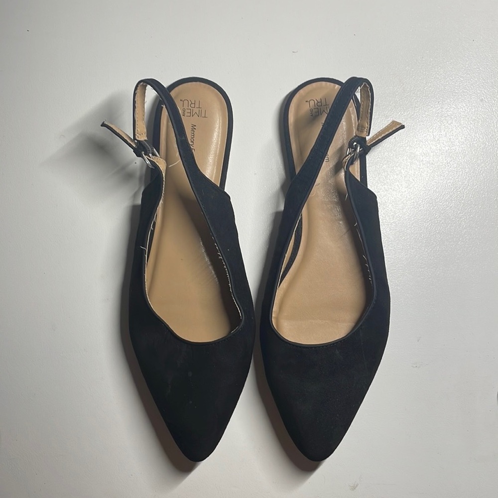 Time and Tru 12 Black Flats